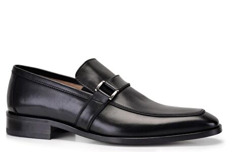 Siyah Klasik Loafer Erkek Ayakkabı -9048-