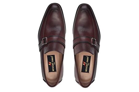 Kahverengi Klasik Loafer Kösele Erkek Ayakkabı -9047-