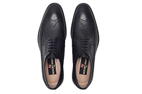 Siyah Günlük Bağcıklı Neolit Erkek Ayakkabı -11711-