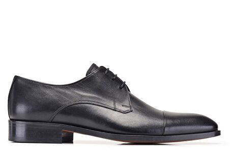 Siyah Klasik Bağcıklı Kösele Erkek Ayakkabı -8968-