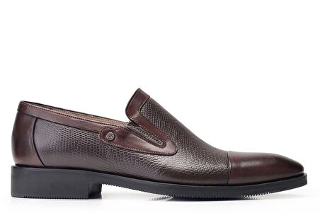 Kahverengi Klasik Loafer Erkek Ayakkabı -11852-