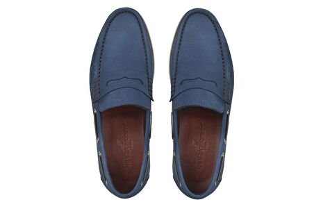 Mavi Günlük Loafer Erkek Ayakkabı -12580-