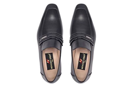 Siyah Loafer Klasik Erkek Ayakkabı -7095-