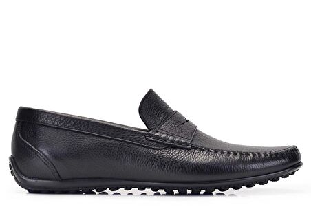 Siyah Günlük Loafer Yazlık Erkek Ayakkabı -11552-