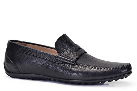 Siyah Günlük Loafer Yazlık Erkek Ayakkabı -11552-