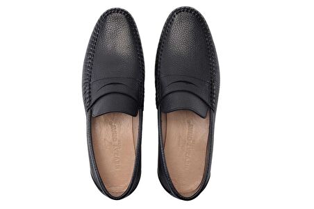 Siyah Günlük Loafer Yazlık Erkek Ayakkabı -11552-