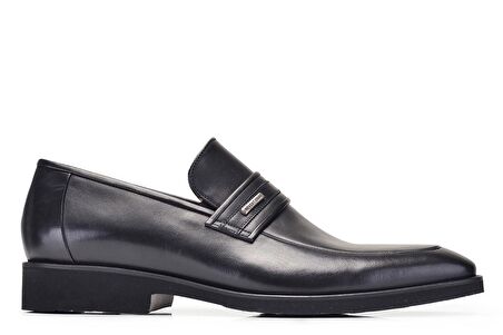 Siyah Günlük Bağcıksız Erkek Ayakkabı -12041-