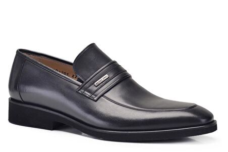 Siyah Günlük Bağcıksız Erkek Ayakkabı -12041-