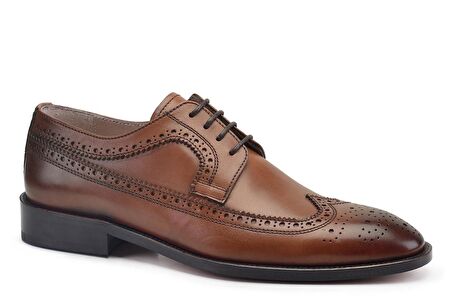 Taba Bağcıklı Kösele Erkek Ayakkabı -20402-