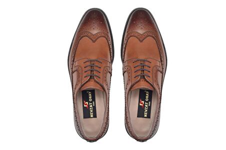 Taba Bağcıklı Kösele Erkek Ayakkabı -20402-