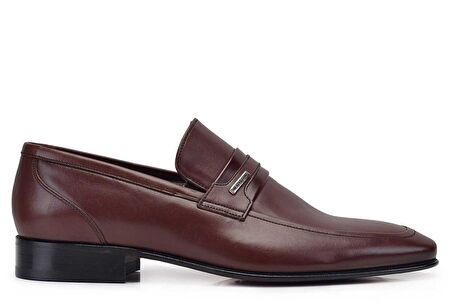 Kahverengi Loafer Kösele Ayakkabı -7004-