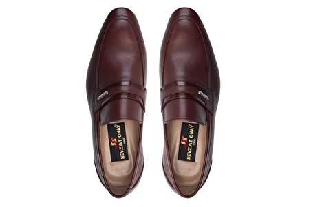 Kahverengi Loafer Kösele Ayakkabı -7004-