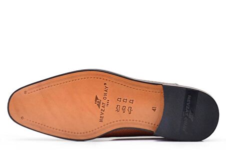 Siyah Klasik Loafer Kösele Erkek Ayakkabı -13922-