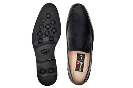 Hakiki Deri Siyah Günlük Loafer Erkek Ayakkabı -8393-