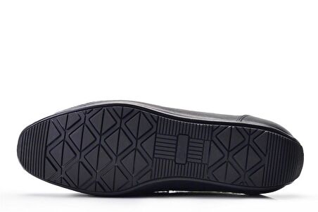 Siyah Bağcıksız Yazlık Loafer Erkek Ayakkabı -95401-