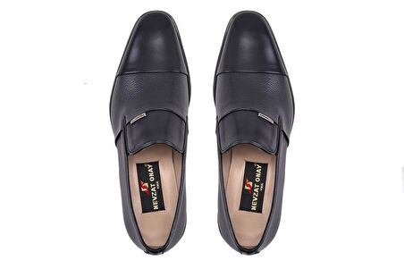 Siyah Klasik Loafer Neolit Erkek Ayakkabı -12409-
