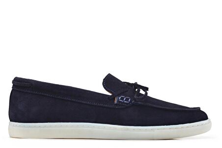 Lacivert Süet Yazlık Loafer -13023-