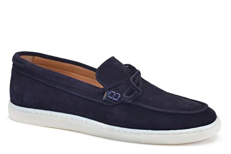 Lacivert Süet Yazlık Loafer -13023-