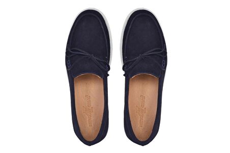 Lacivert Süet Yazlık Loafer -13023-