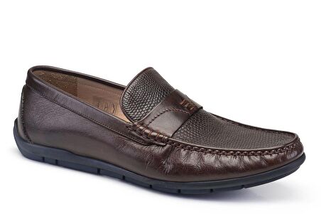 Kahverengi Günlük Bağcıksız Erkek Ayakkabı -90341-