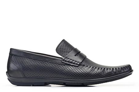 Siyah Yazlık Loafer Erkek Ayakkabı -32051-