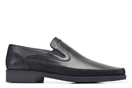 Siyah Bağcıksız Termo Erkek Ayakkabı -26671-