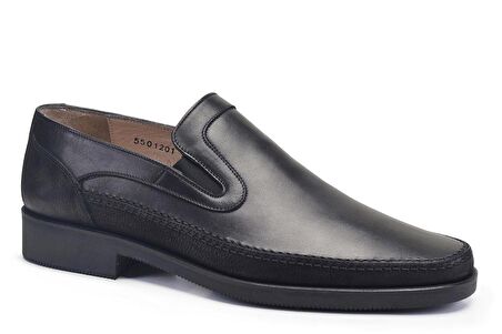 Siyah Bağcıksız Termo Erkek Ayakkabı -26671-