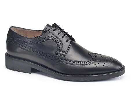 Siyah Klasik Bağcıklı Kışlık Erkek Ayakkabı -20401-