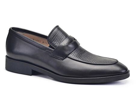 Siyah Bağcıksız Termo Erkek Ayakkabı -21572-