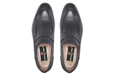 Siyah Bağcıksız Termo Erkek Ayakkabı -64461-