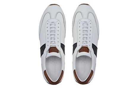 Beyaz Laci Sneaker Erkek Ayakkabı -10846-