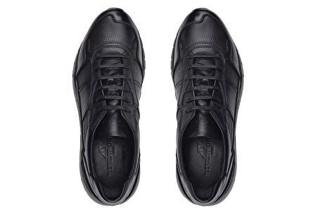 Siyah Str Baskı Sneaker Ayakkabı -11008-