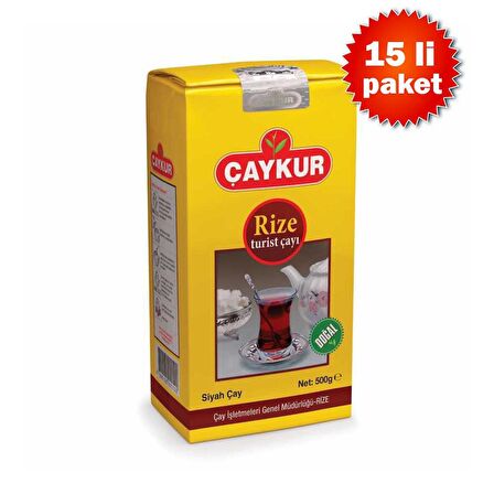 ÇAYKUR RİZE TURİST ÇAY 500 GR X 15 Lİ