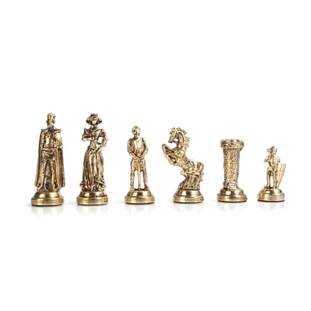 GiftHome Orta Boy Metal İNGİLİZ Satranç Takımı Parlak ve Mermer Desenli Sandıklı MDF Tahtası(36X36X6 cm.) 