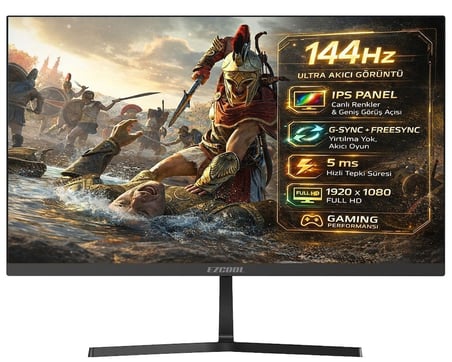 27 EZCOOL CORP EZP27 144Hz IPS MONITOR ( Sıfır Ölü Piksel Garantili)