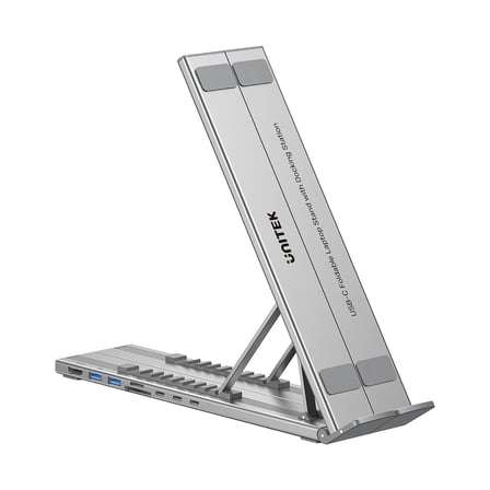 UNITEK KATLANABİLİR NOTEBOOK STANDI VE BAĞLANTI İSTASYONU (D1137AGY01)