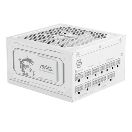 MSI MAG 1000GL PCIE5 WHITE 1000W 80+ GOLD POWER