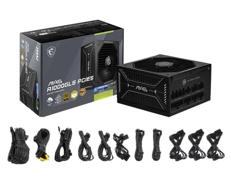 MSI MAG A1000GLS PCIE5 1000W 80+ GOLD POWER SUPPLY
