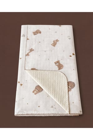    %100 Pamuk Bebek Battaniyesi | Pikeli | 100x100