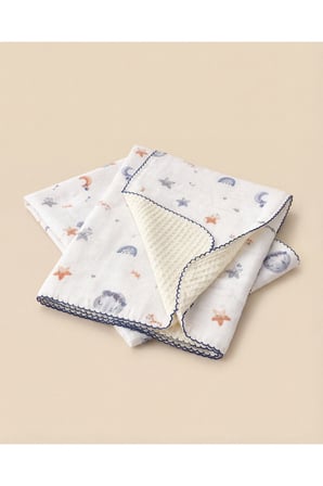    %100 Pamuk Bebek Battaniyesi | Pikeli | 100x100