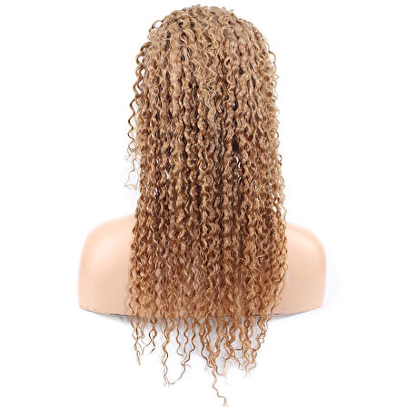 Afro Dalga Front Lace Gerçek Tül Peruk - Balköpüğü - 60-65cm