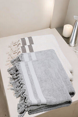 4 Adet 70x140 Cm %100 Pamuk  Büyük Banyo Havlusu