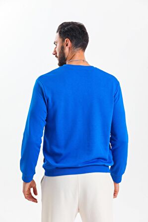 Saks Mavisi Kanguru Cepli Sweatshirt