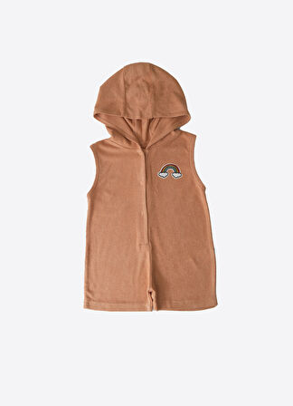 Organik Erkek Havlu Şort Tulum Tarçın