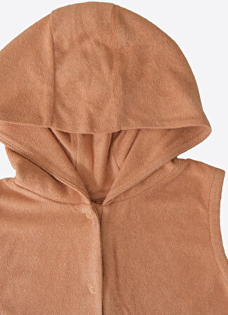 Organik Erkek Havlu Şort Tulum Tarçın