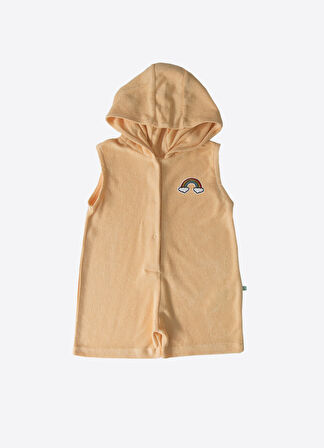 Organik Premium Erkek Çocuk  Havlu Şort Tulum Kavun