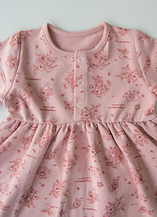 Organik Secret Elbise Pembe