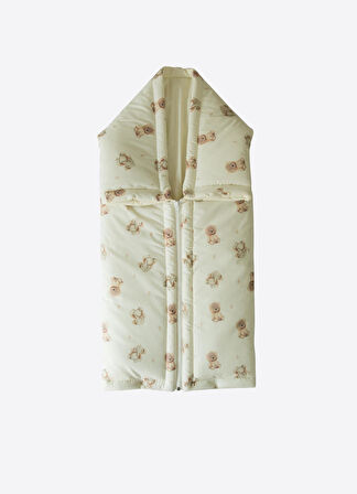 Zen Fermuarlı Battaniye Natural