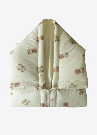 Zen Fermuarlı Battaniye Natural