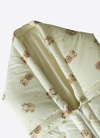 Zen Fermuarlı Battaniye Natural